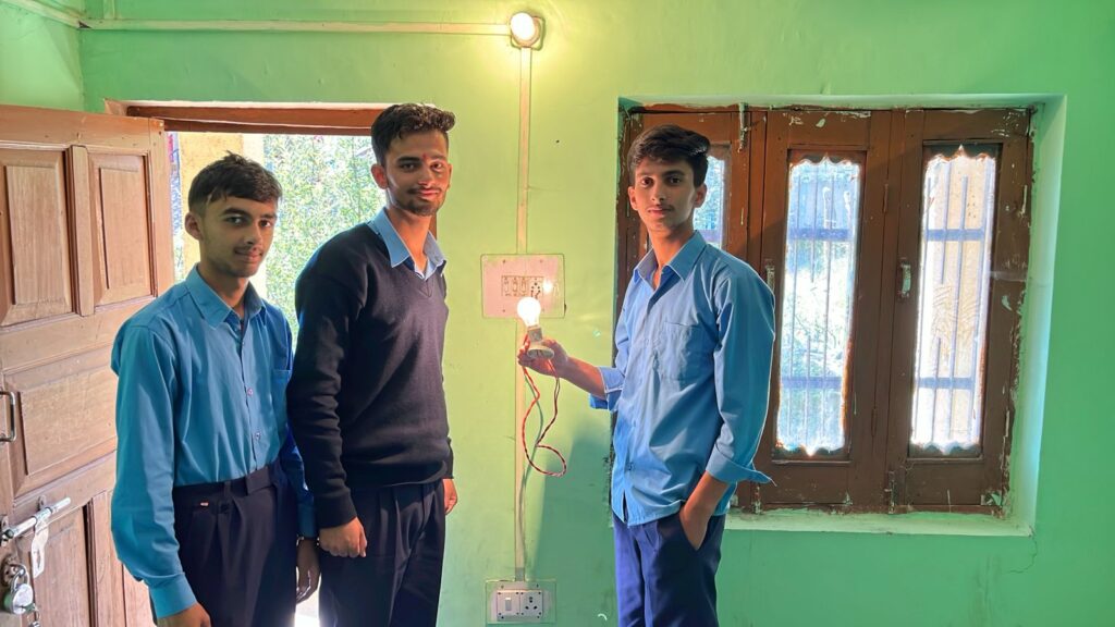 Trainees at work